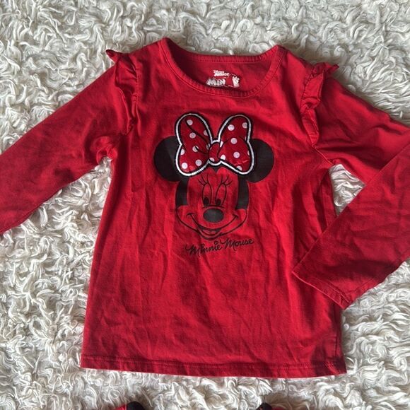 Disney’s Minnie Mouse Long Sleeve & Short Sleeve Bundle Set Size 4T - Picture 3 of 5